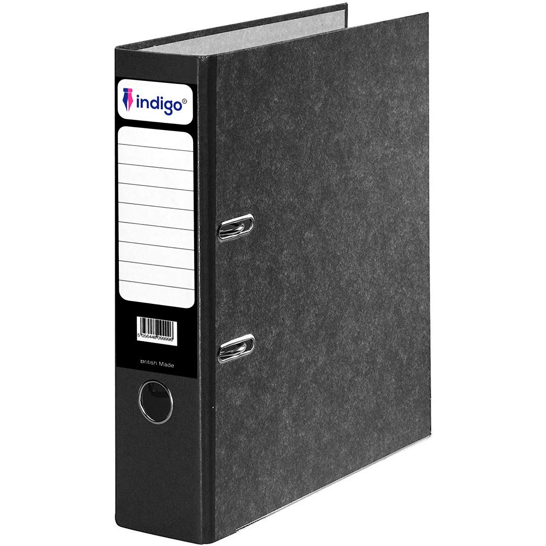 indigo® Premium Cloud Marble Range, FSC Certified (Lever Arch File - A4 80mm Spine, Pack of 5)
