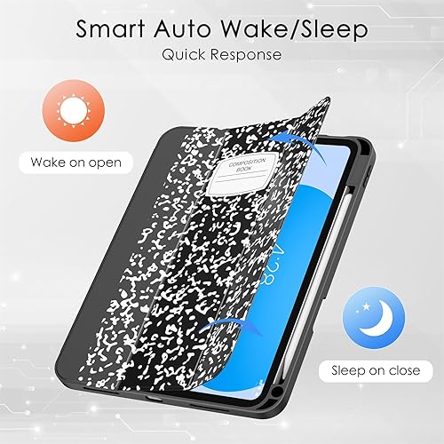 Miniatura 8 de Soke Funda para iPad de 10. generación 2022 de 10.9 pulgadas con soporte para lápices, Premium a prueba de golpes + apagado automáticoapagado
