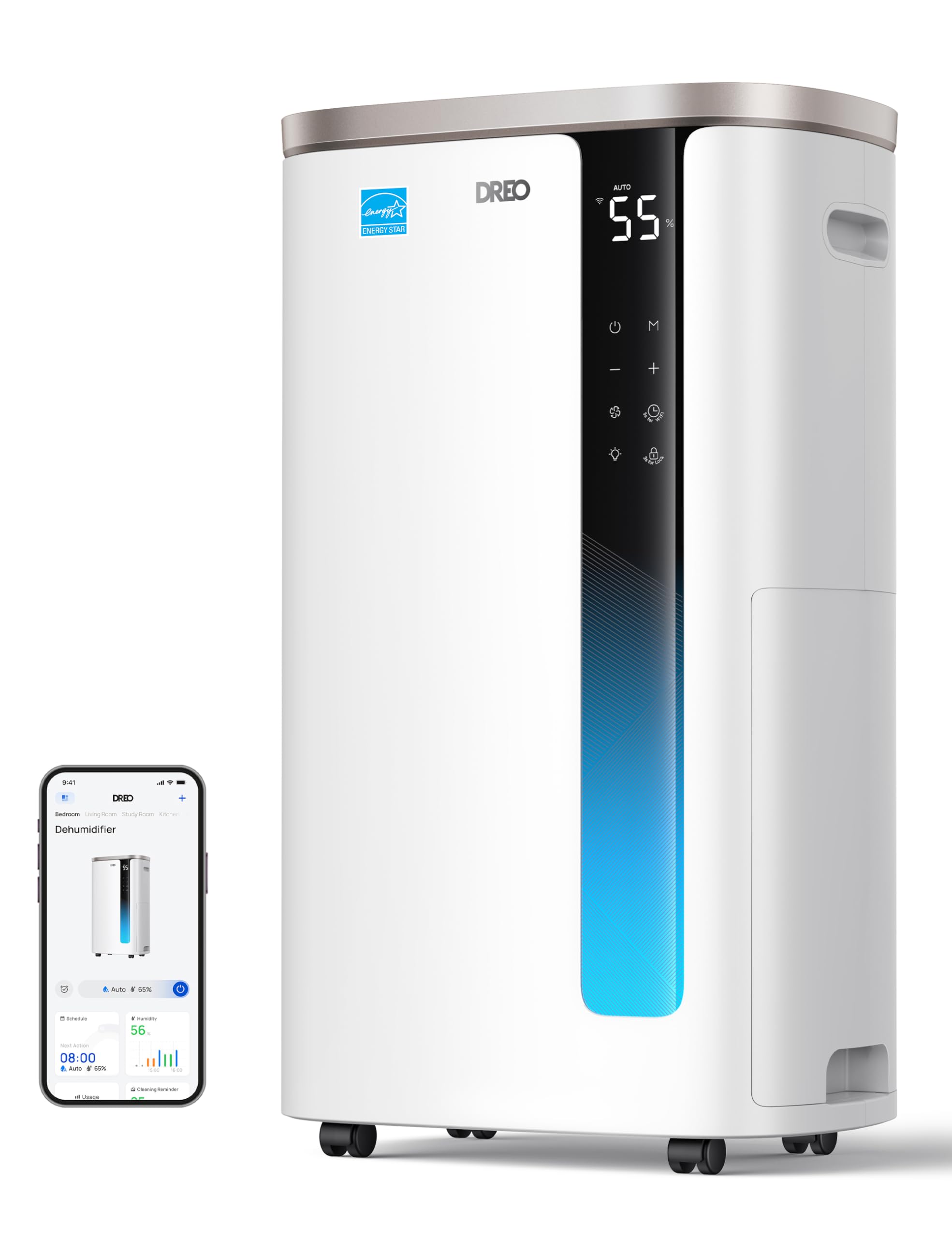 DREO Max 73 Pint Smart Dehumidifier