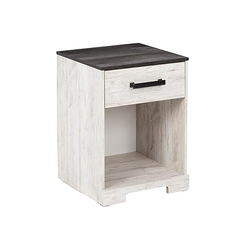 Signature Design by Ashley Shawburn Farmhouse 1 Drawer Night Stand,