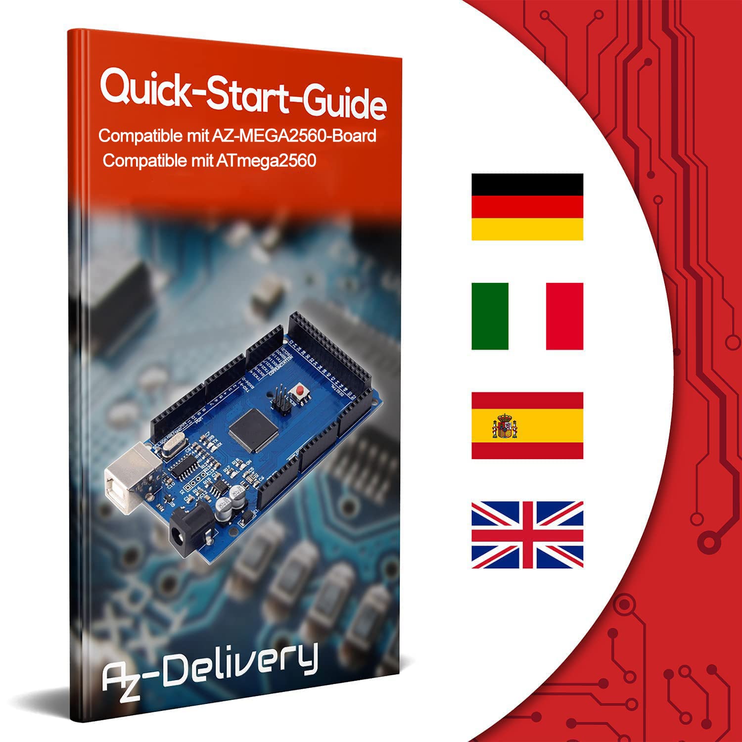 AZDelivery AZ-MEGA2560-Board con AZ-MEGA2560-Board con E-Book!