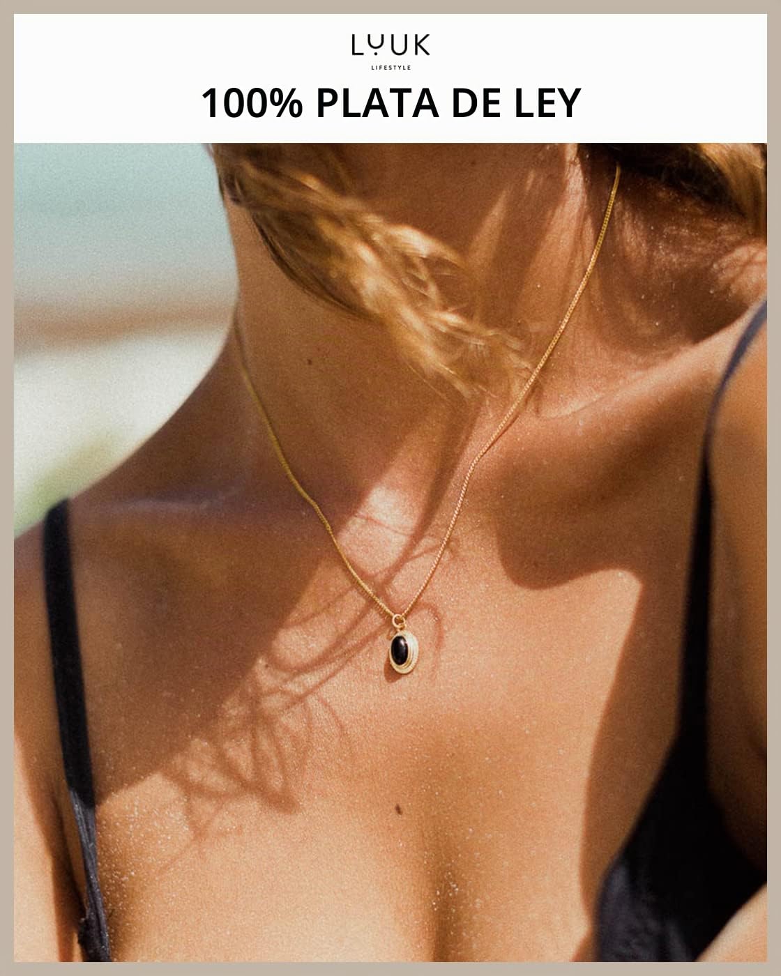 LUUK LIFESTYLE Collar de filigrana de plata de ley 925 con colgante de piedra ónix negra o roja de diseño elegante, joya de mujer, regalo de amistad, estilo vintage, prueba de amor, en plata y oro