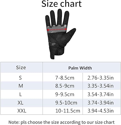 Miniatura 7 de MOREOK Dirtpaw - Guantes deportivos de motocross para motocicleta, reconocimiento táctil, guantes de dedo completo, unisex, BMX, MX, ATV, MTB,