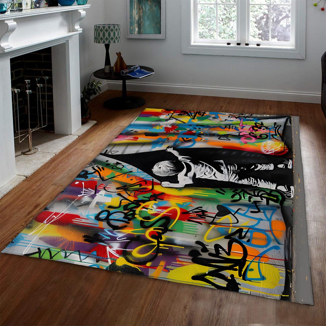 Tapis de salon street art moderne pour sublimer votre intérieur