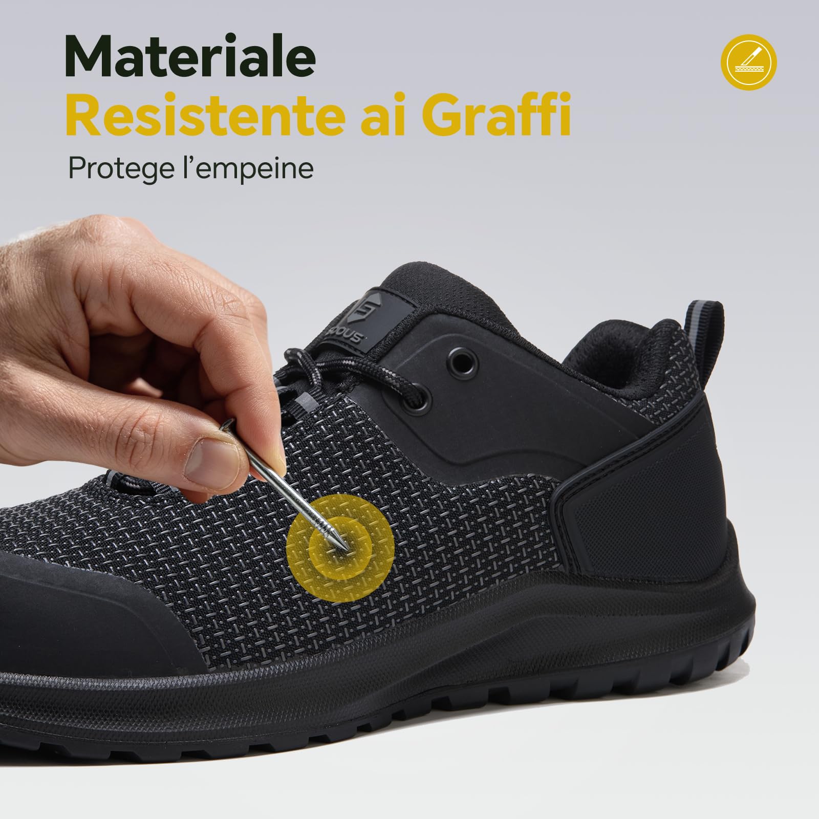 ISOOUS Scarpe Antinfortunistiche Uomo Donna S3S ESD SRC Impermeabile
