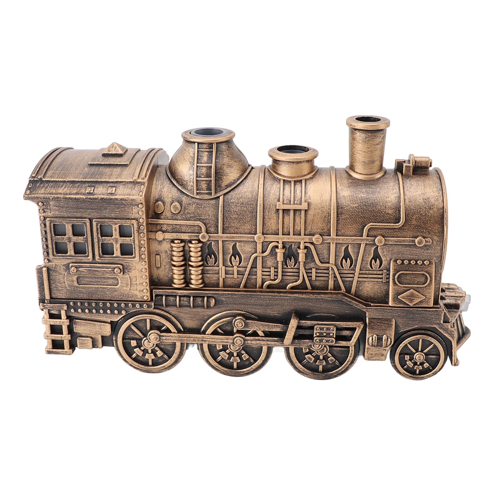 Diffuseur D'huiles Essentielles, 300 ML en Forme de Train Vintage, 2 Modes de Veilleuse, Humidificateur à Brume Fraîche pour Chambre à Coucher, Diffuseur D'arômes sans Eau à
