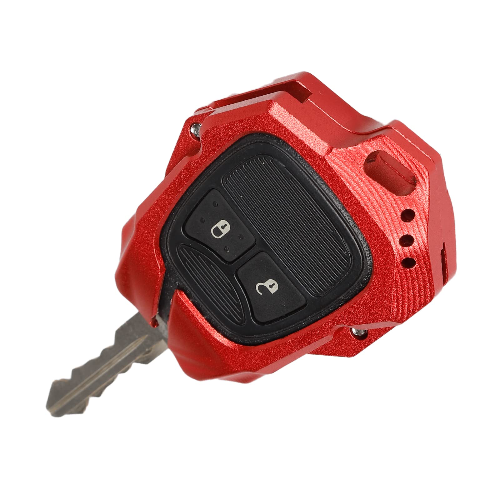 JeCar Key Fob Cover Case Aluminum Alloy Key Shell Protection Accessories for Jeep Wrangler JK JKU 2008-2017