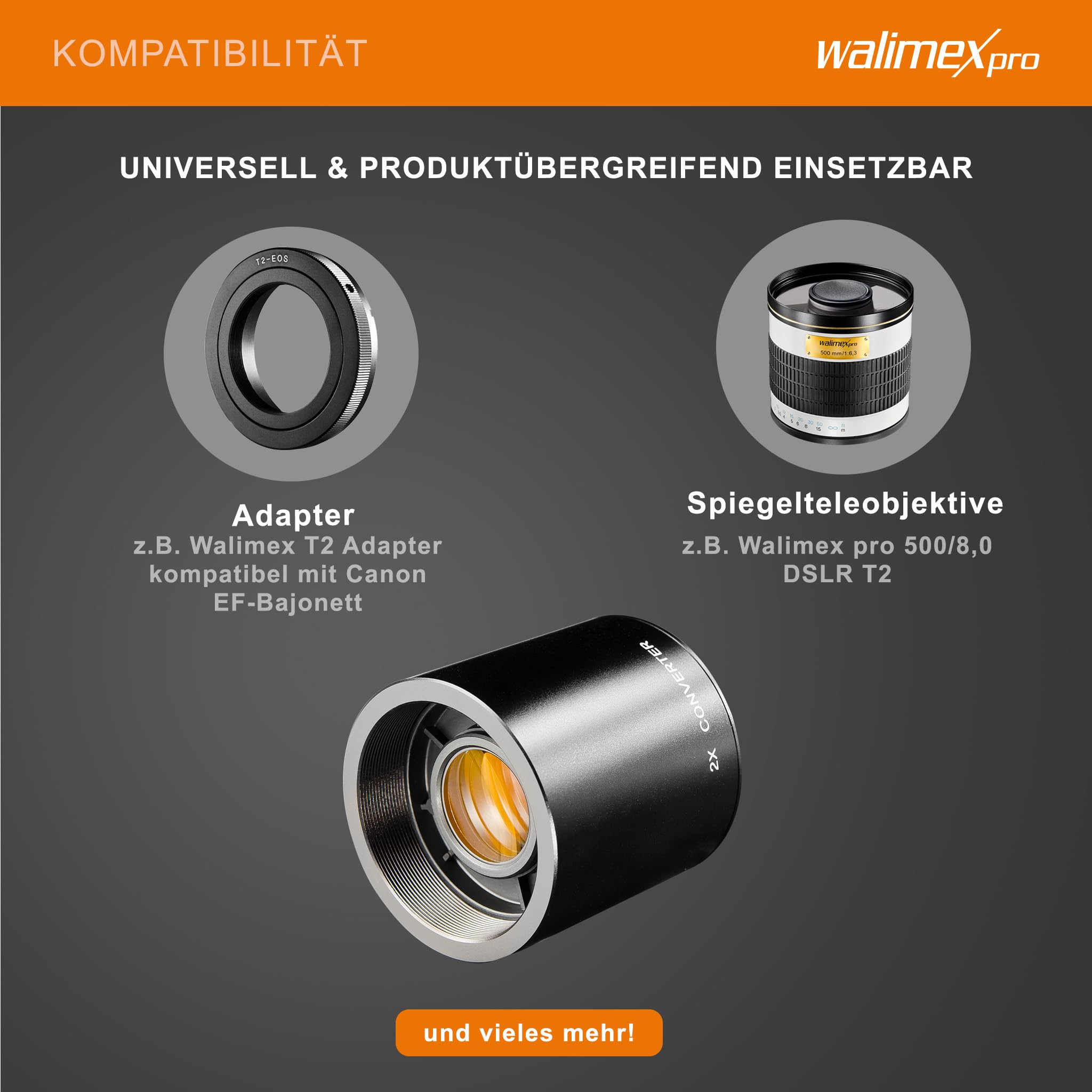 Walimex 12602, 2 convertitori T2
