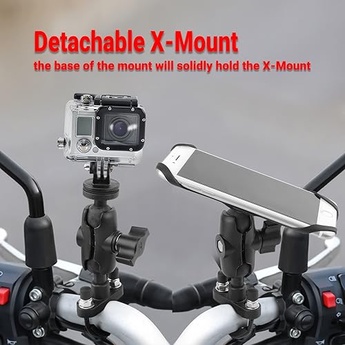 Miniatura 4 de GUAIMI Soporte de teléfono para motocicleta, soporte universal para manillar de 78 pulgadas 1 18 pulgadas para manillar MT-07 FZ-07 14-18 XSR700