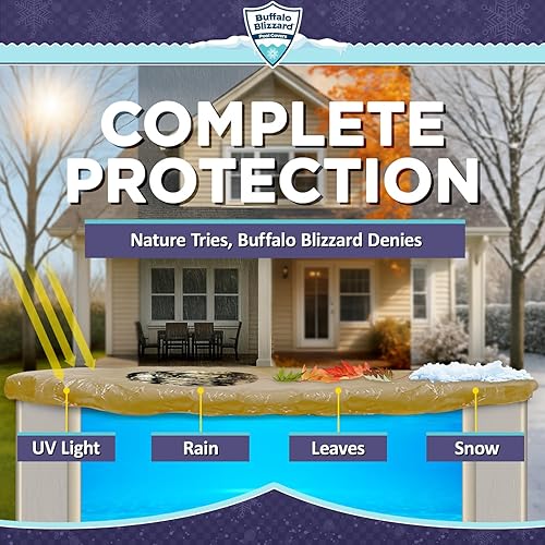 Miniatura 2 de Buffalo Blizzard - Cubierta de invierno para piscinas redondas sobre el suelo
