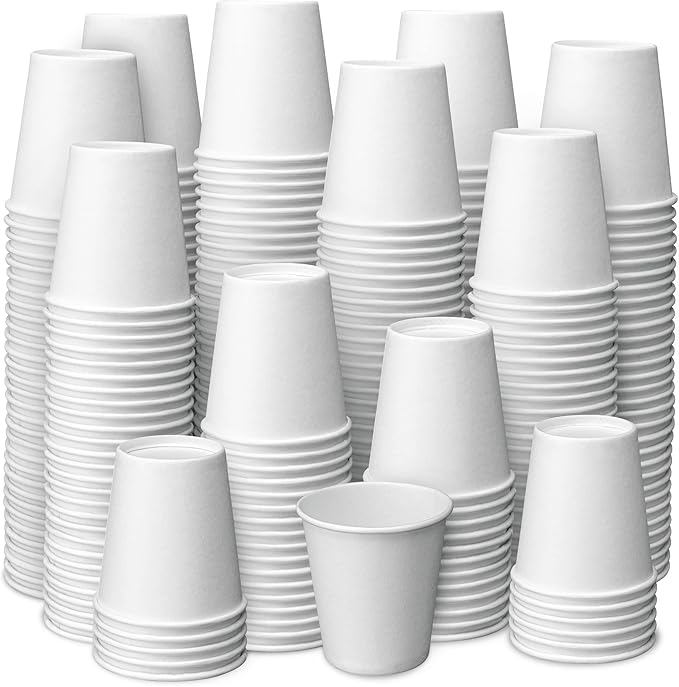 Prestee 1000 Pack 3oz Small Paper Cups Disposable Paper