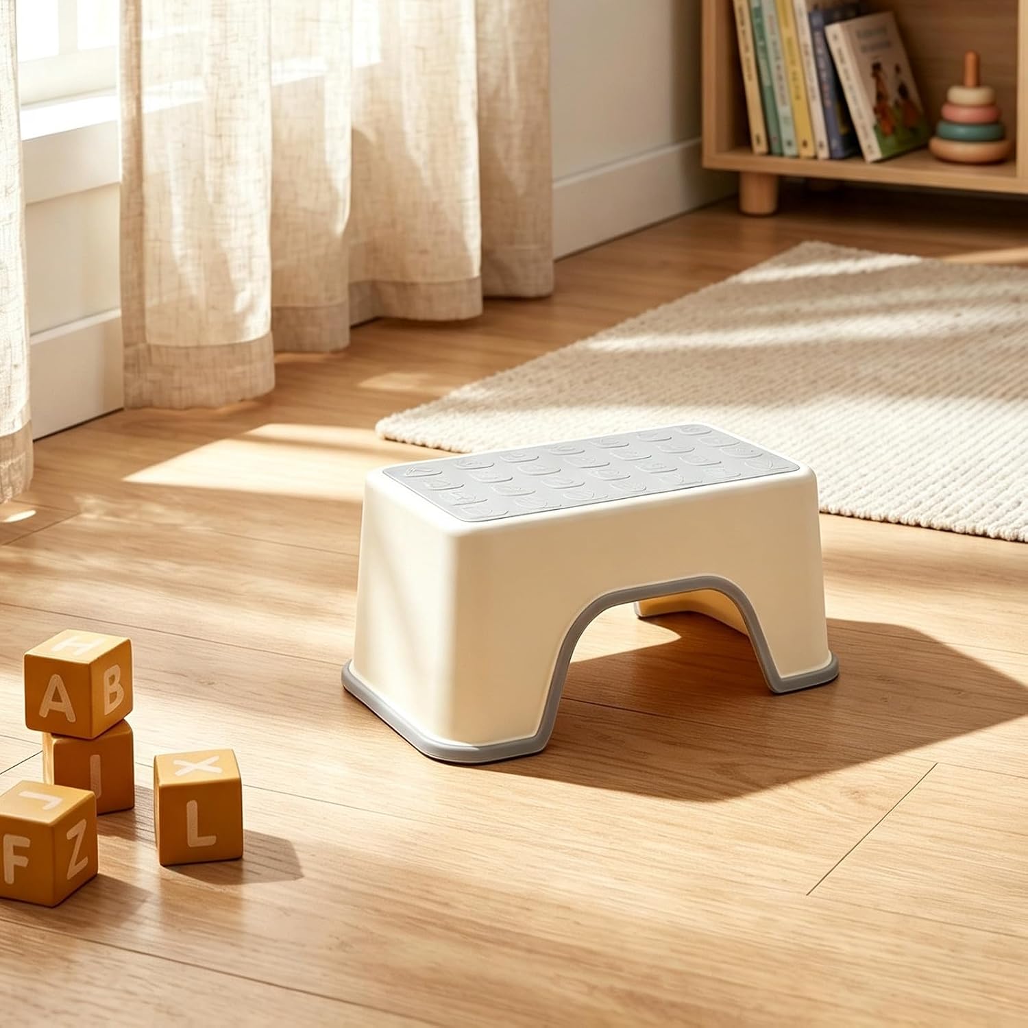 5.3 Toilet Aid Stool Non Plastic Slip Inch Step Bathroom