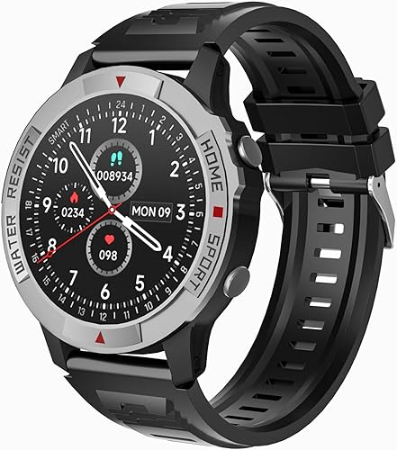 AWEI Reloj inteligente para hombres y mujeres (respuestahacer llamadas), reloj de fitness con pantalla táctil HD de 1.45 pulgadas con monitor de