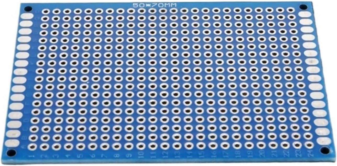 5pcs Double-Sided PCB Board 3x7CM 4x6CM 5x7CM 7x9CM Universal Solderable 2.54mm Pitch Blue PCB Board for DIY and(7X 9CM 5PCs)