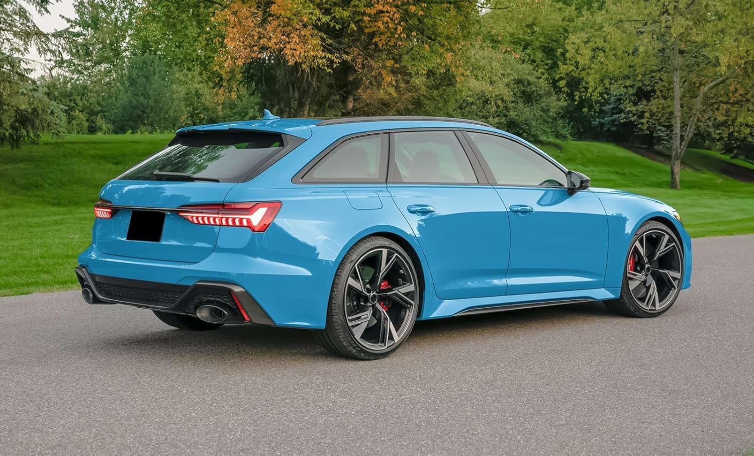 20"x60" (1.6FTx5FT) PPF Paint Protection Film Gloss Miami Blue Self Healing Auto Bra Vinyl Wrap Invisible Scratches Shield Sheet DIY with Tool Kit