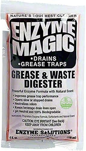 El digestor de grasa y residuos limpia desagües lentos/obstruidos, orinales, inmuebles, torres de bebidas, trampas de grasa; fórmula enzimática
