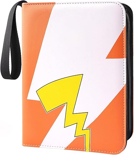 Carpeta de tarjetas con 4 bolsillos, 400 bolsillos con 50 fundas extraíbles, soporte para álbum con cremallera para coleccionista de tarjetas, color