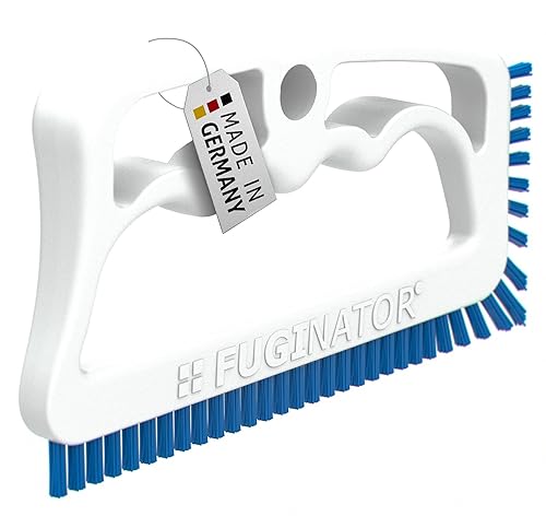 Fuginator Cepillo de limpieza para azulejos y lechada cepillo de limpieza de cerdas de nailon rígido, limpiador de bañera y ducha para juntas de