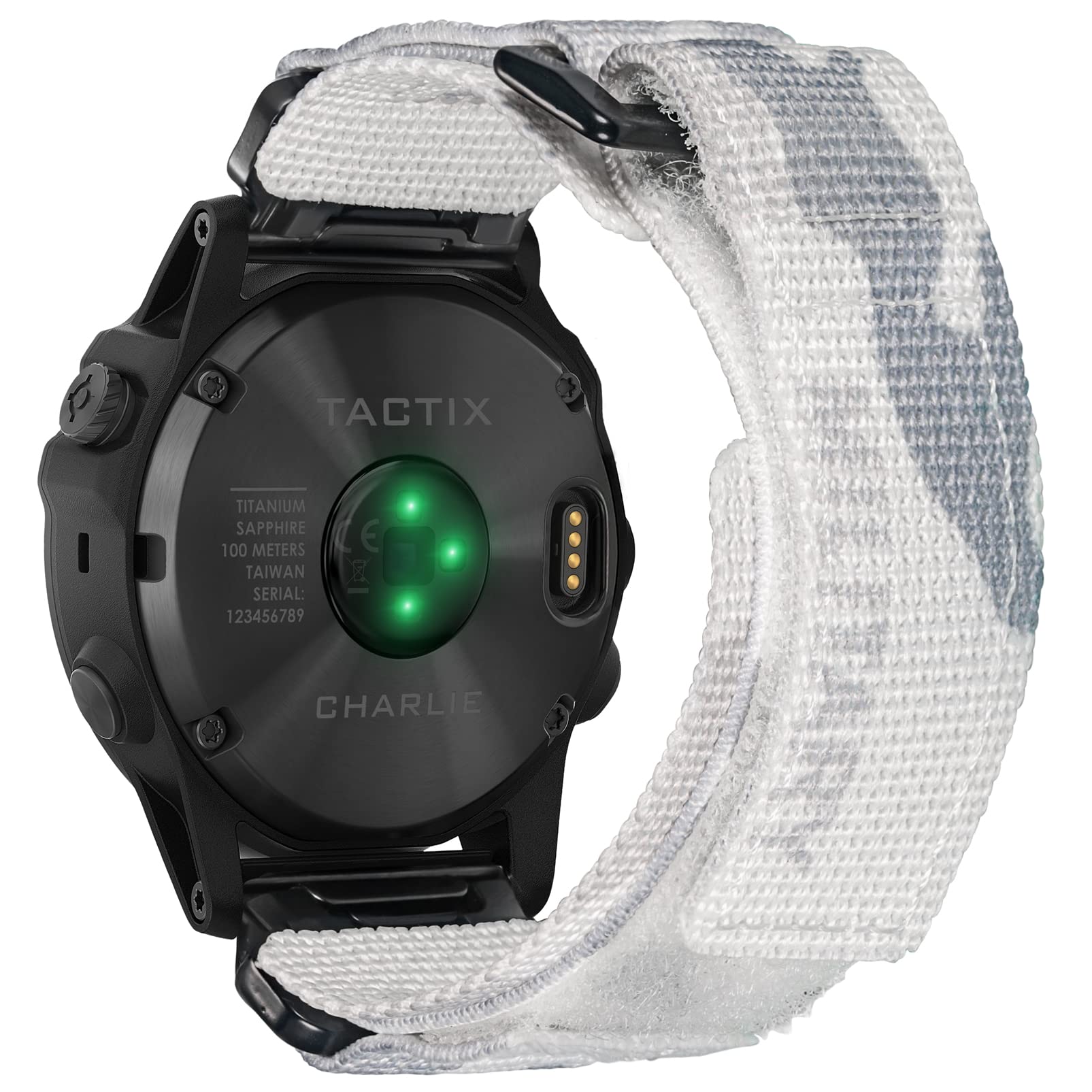 Compatible With Garmin, Watch Band, Camouflage Super Rugged Nylon Sports Strap With Woven Loop Design, For f?nix/Forerunner/Vivoactive/Approach/MARQ/quatix/D2 Series Tough Replacement Band For Men