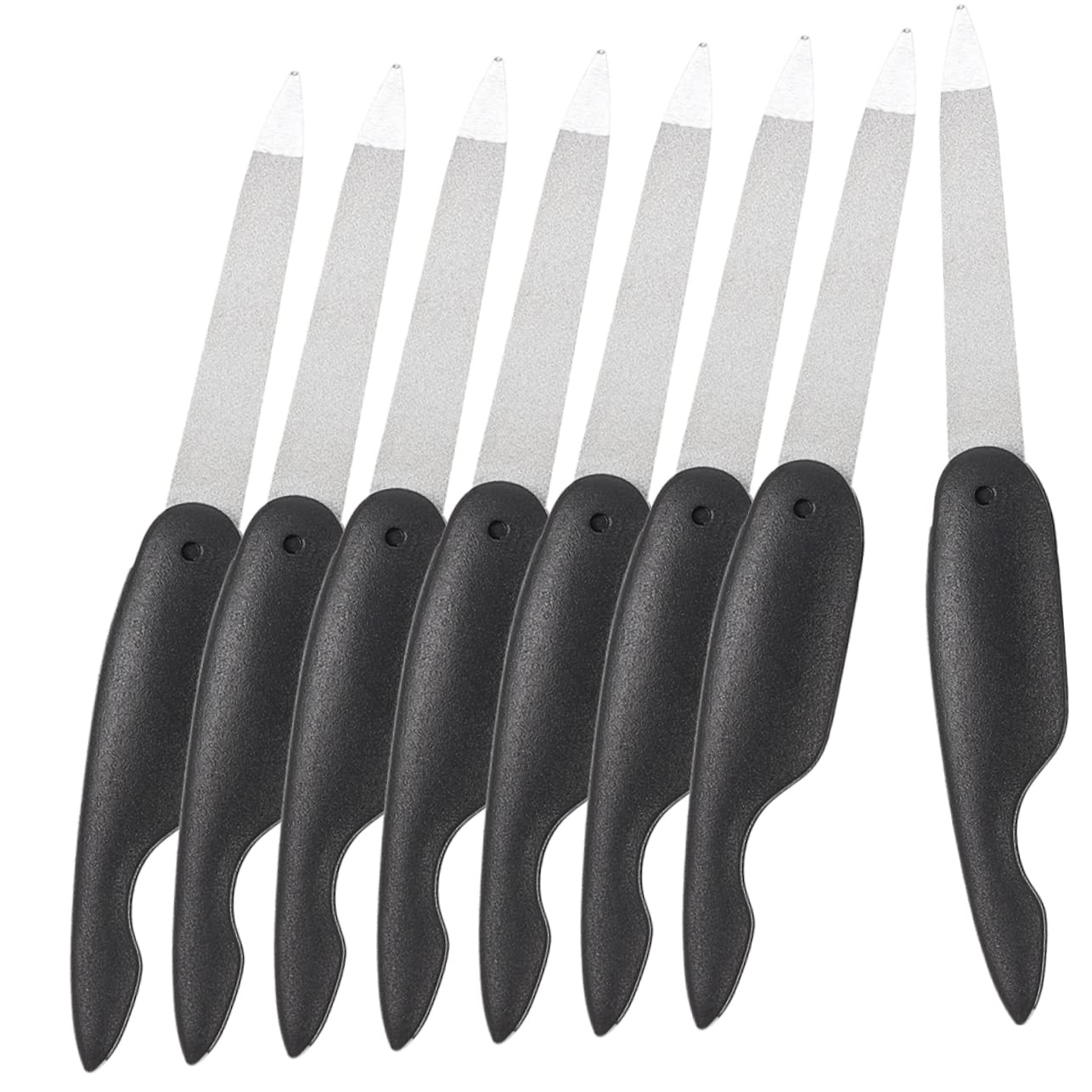 FRCOLOR 40pezzi Unghie Metallo Pieghevoli Bifacciali Per Manicure e Pedicure Strumenti Per Unghie Spesse e Acriliche Design Portatile e Lavabile