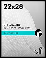 Vista 101 de Americanflat - Portarretratos de 24x30 pulgadas con plexiglás pulido, colección Streamline, marco de fotos con borde delgado para exhibir en pared