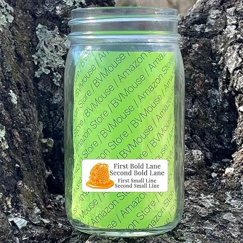 Honey Apiary Etiquetas personalizadas Dirección de devolución Envío por correo Etiqueta engomada de regalo Tarjeta de visita Mensaje de