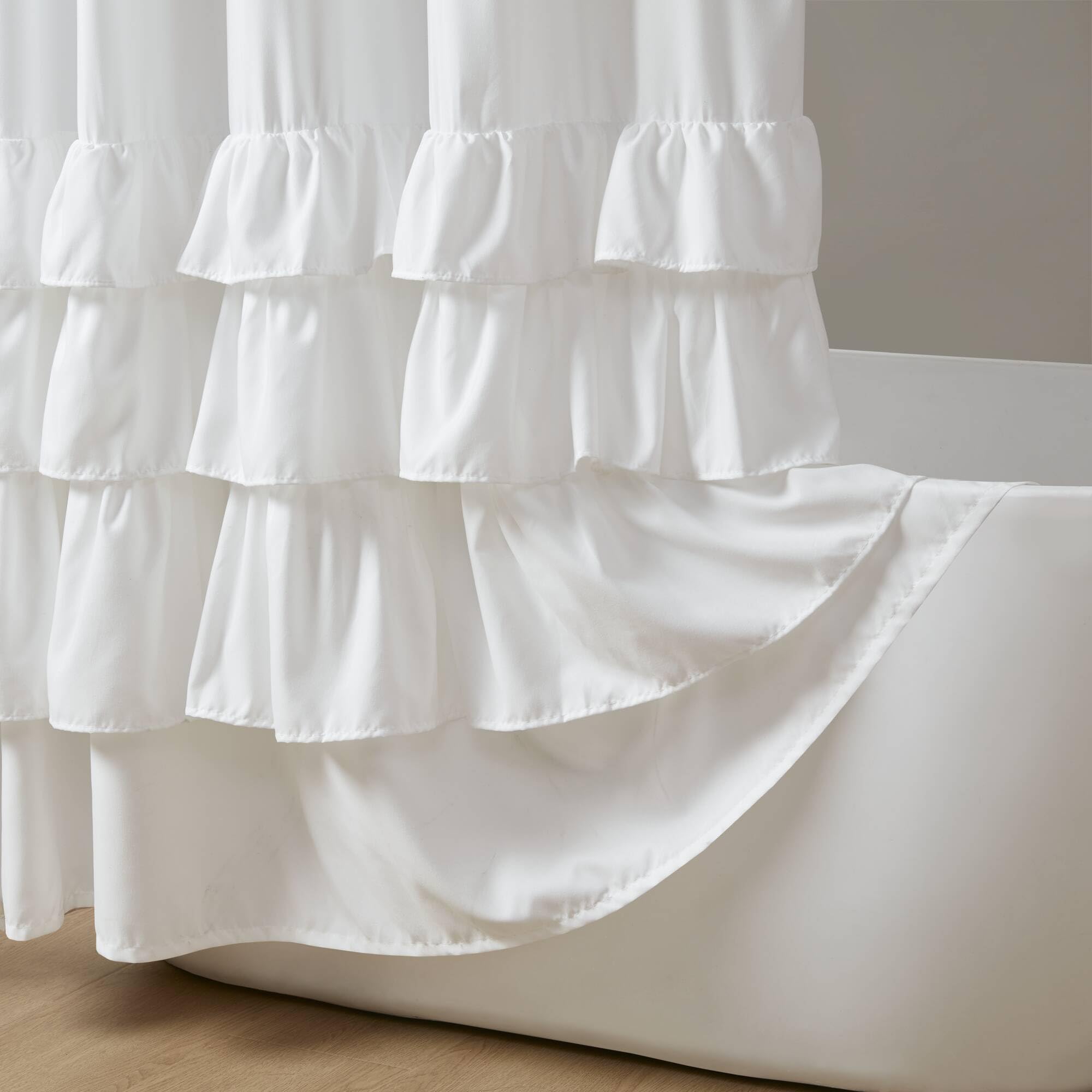 Madison Park Grace Rideau de Douche Blanc 182,9 x 182,9 cm