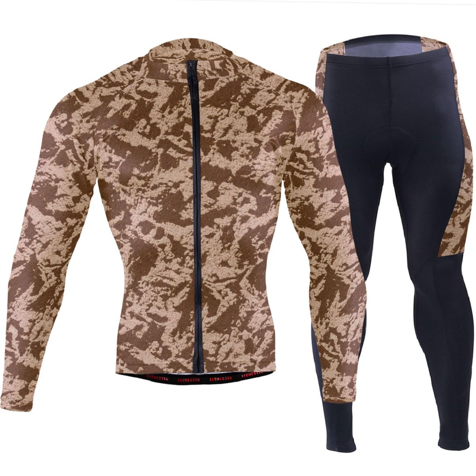 Winter-Radtrikot mit Taschen, schnelltrocknende Trägerhose, 3D-gepolstert