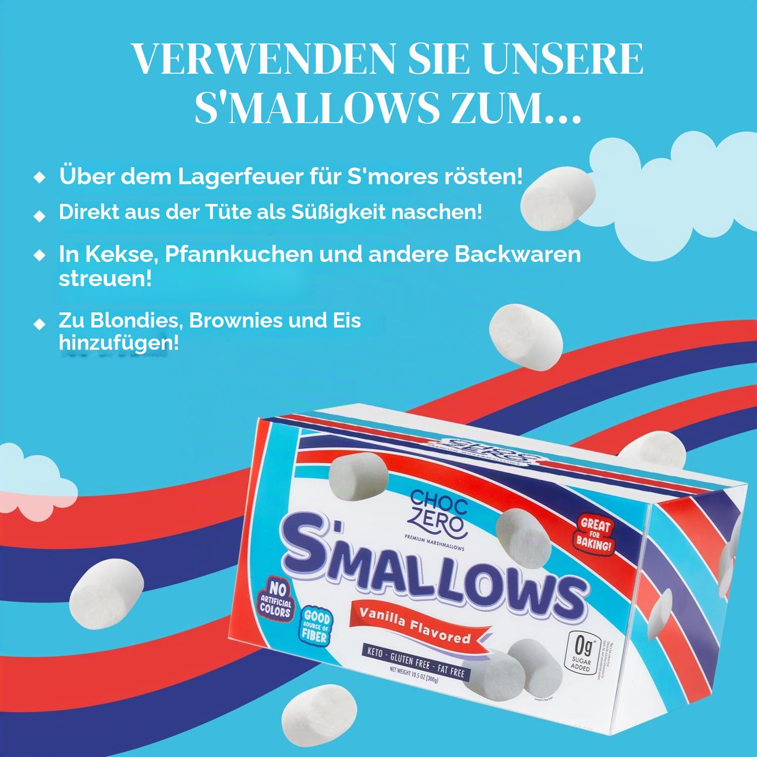 ChocZero Zuckerfreie Marshmallows, 300 ml