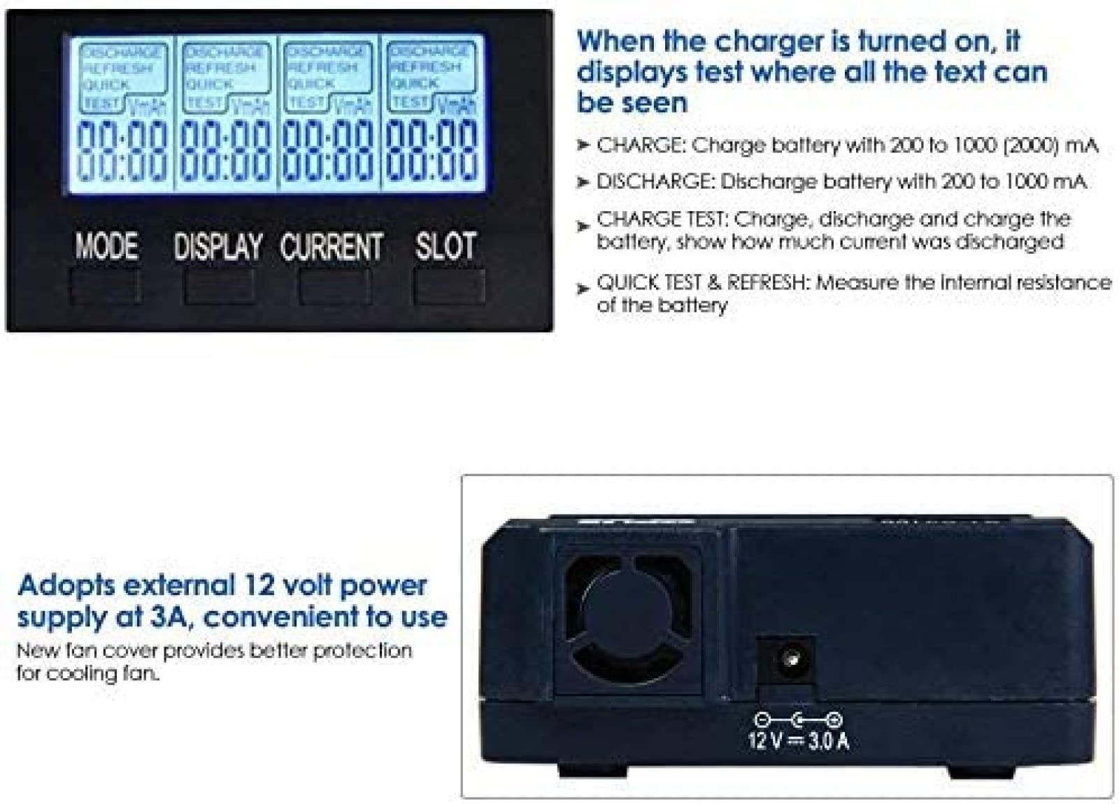 Caricabatteria Standard Di Nuova Generazione Opus BT-C3100 V2.2