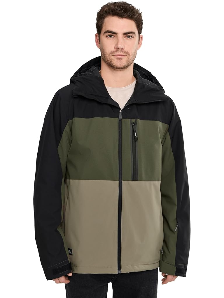 Black Quiksilver Sycamore Block 20k Snow Jacket