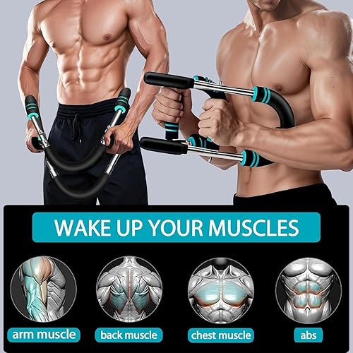 Miniatura 3 de Clip muscular para el pecho, equipo de entrenamiento de pecho ajustable de 40 a 100 libras, entrenador de brazo Twister para fuerza muscular y brazo