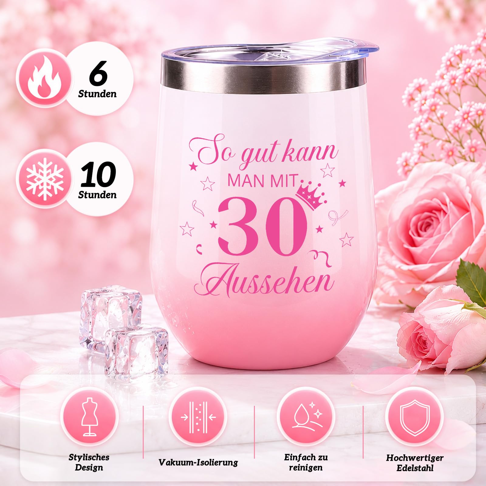 TUZELIYA 40 Geburtstag Frauen, 8tlg. Geschenke zum 40. Geburtstag Frauen mit Grußkarte, Positive Geburtstag Geschenkset für Beste Freundin, Mama Schwester Ehefrau Tante, Schönes Geburtstagsgeschenk