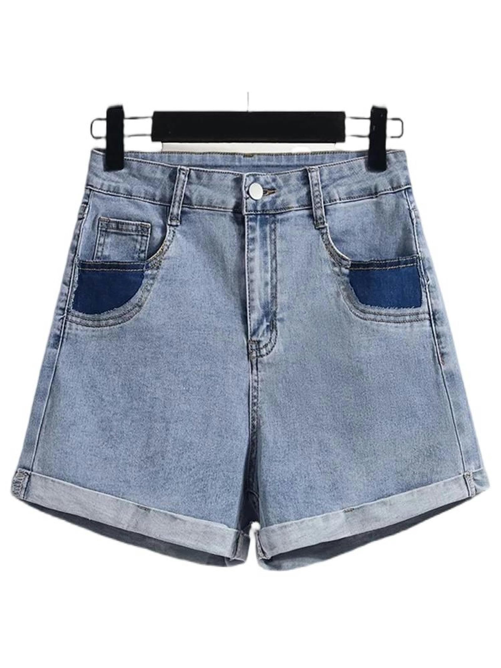 Short en jean taille haute idéal pour vos vacances d'été et sorties décontractées