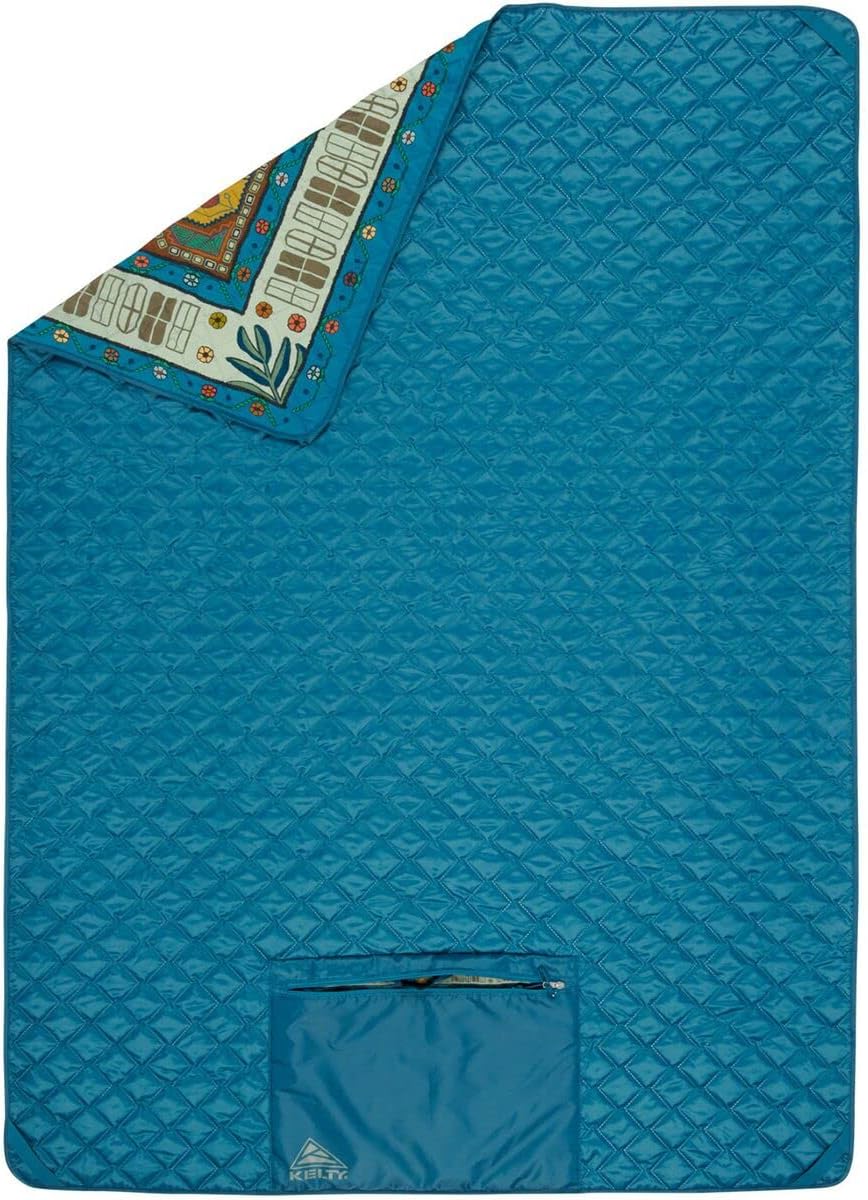 Kelty Jeanie’s Blanket, Camping, Picnic and Insulated Festival Blanket + Ground Covering, Queen Sized, Roll Up Carry, Designed in Sunny Colorado, USA