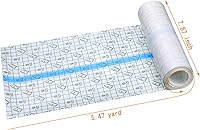 Vista 3 de Vendaje adhesivo transparente, impermeable, cinta elástica para tatuajes y natación (8 pulgadas x 5.47 yardas)