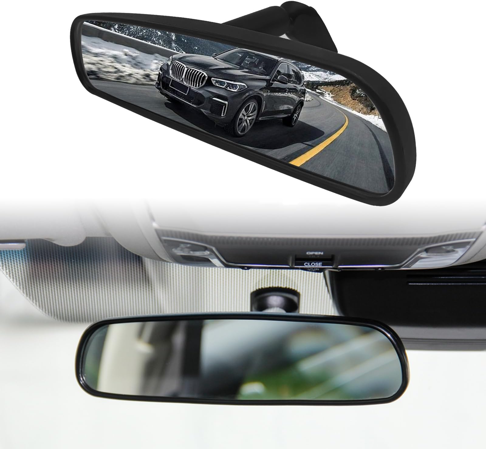 BSAMZO Rear View Mirror Inside The Car Honda Rear View Mirror 76400-SDA-A03 Compatible With Honda Civic Crz Fit Accord