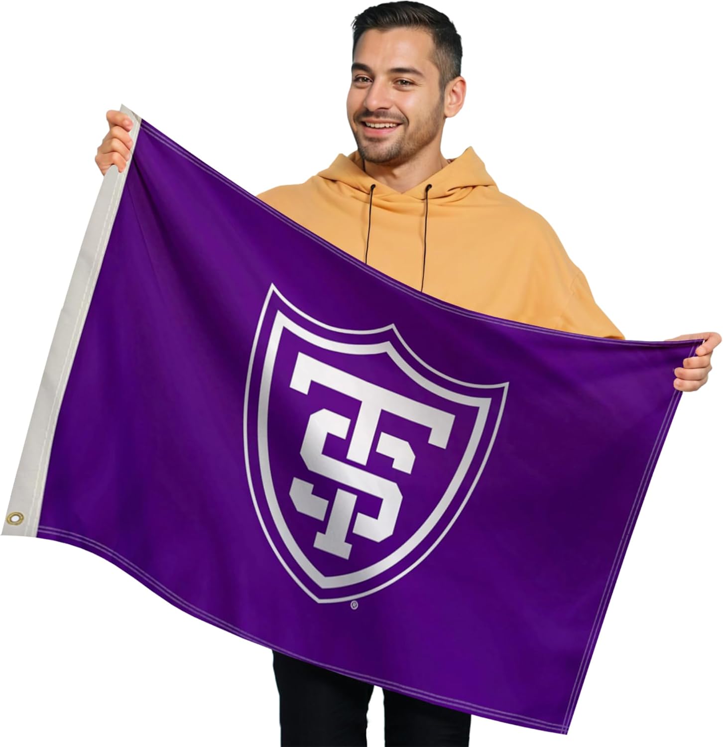 St. Thomas Tommies College Sports Printed Flag - NCAA Licensed - Nylon - Tommies School Banner (Purple, White) (2' x 3')
