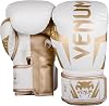 VENUM Elite Boxing Gloves - Elite White/Gold