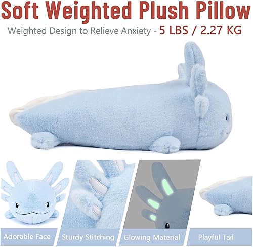 Miniatura 213 de Niuniu Daddy - Peluche con peso de perezoso para la ansiedad, almohada grande de 20 pulgadas para niños y adultos, juguete tierno como regalo