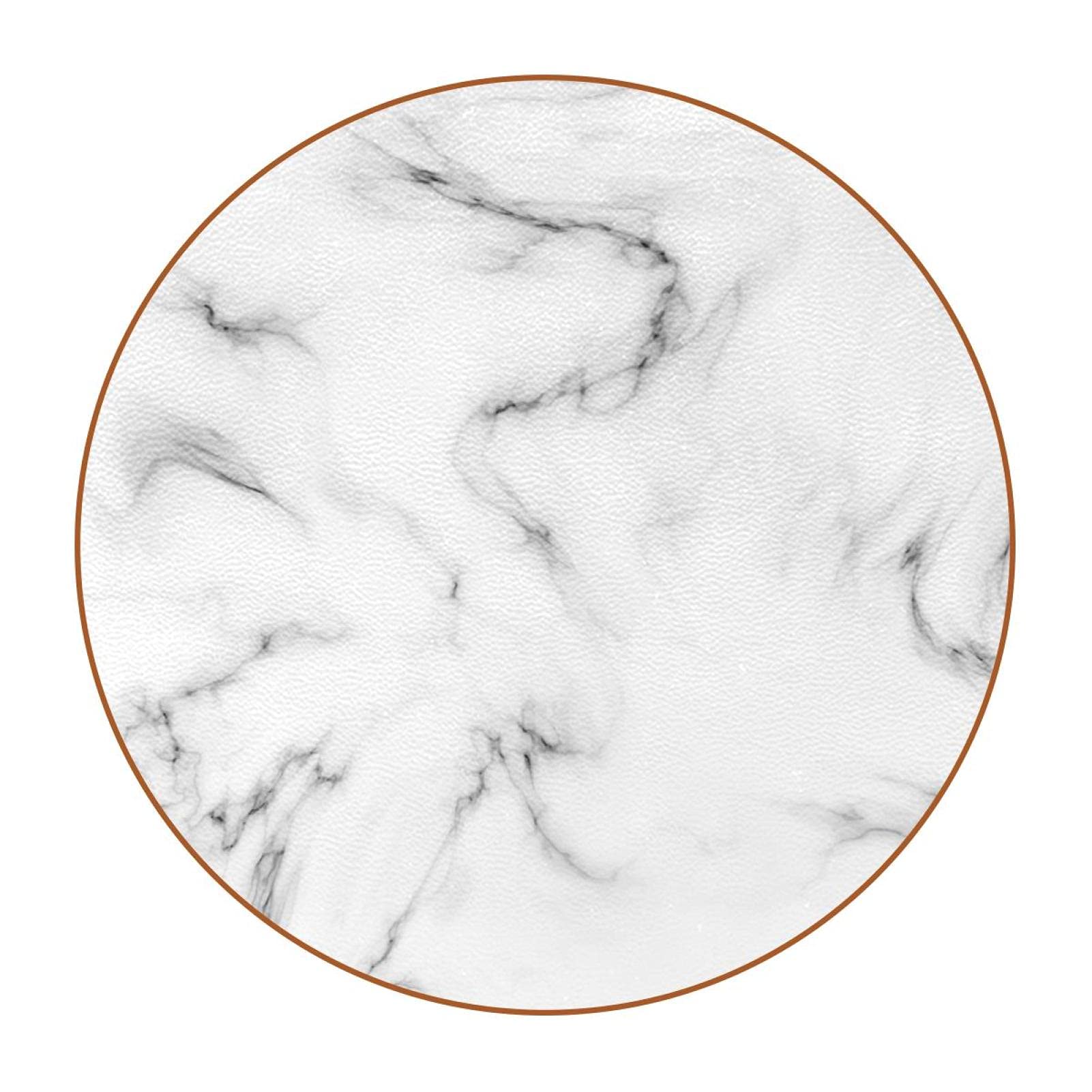 Set di Sotto Bicchieri 'Drop' in Marmo Bianco di Carrara