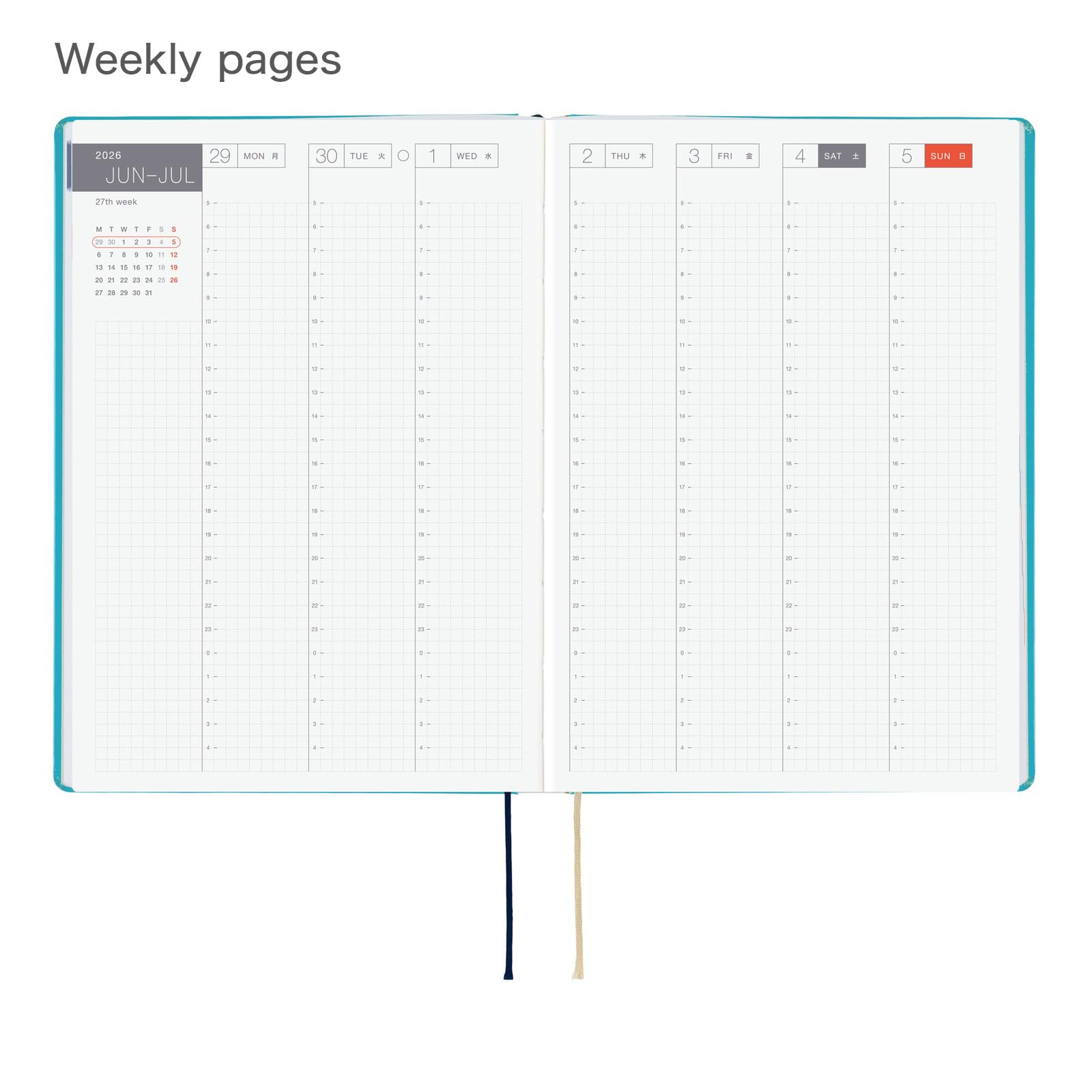 ほぼ日 Hobonichi Techo HON A5 2026 – Virginia Lee Burton: The Little House (English, January Start Planner)