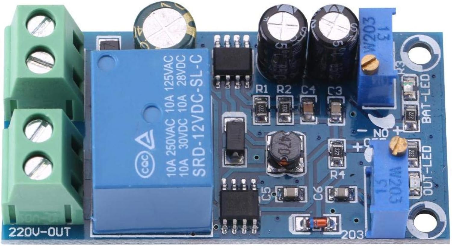 Battery Charging Controller Protection Board Module Undervoltage Low Voltage Universe 10A Solar Charge Controller for Car Generators Solar Power Wind Turbines 12V 24V 36V 48V(12V dedicated)
