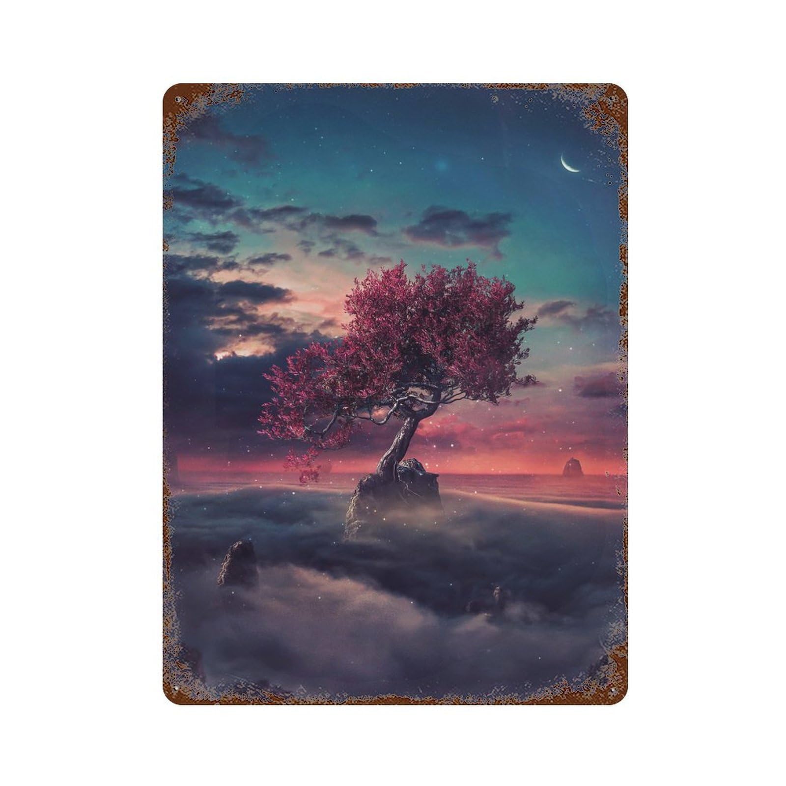 Dreams 2 Rusty Metal Tin Sign 15.7"x11.8", Classic Wall Plaque for Pub, Kitchen And Man Cave Decor