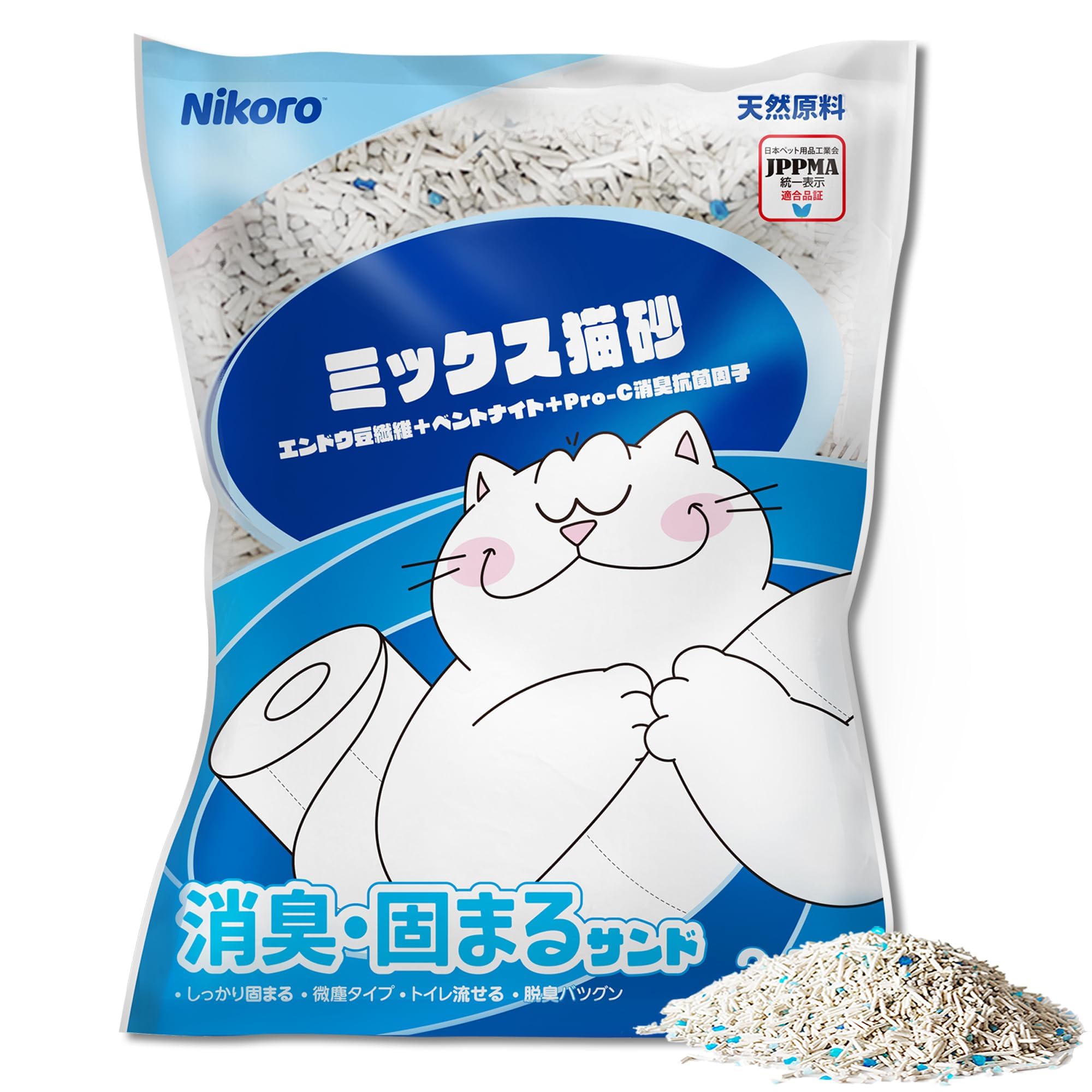 NIKORO Tofu Cat Litter with Bentonite