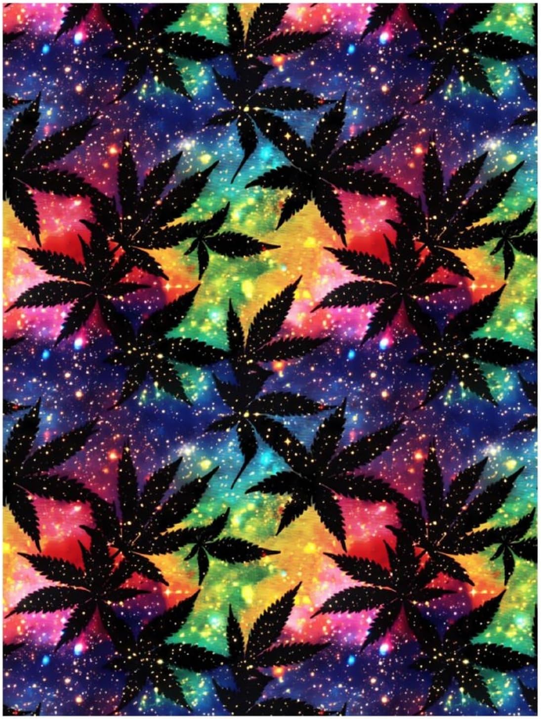 Galaxy Weed Leaves Diamond Art Kits for Adults Diamond Painting Full Drill Paintings Picture Craft for Home Wall Decor 12"x16"