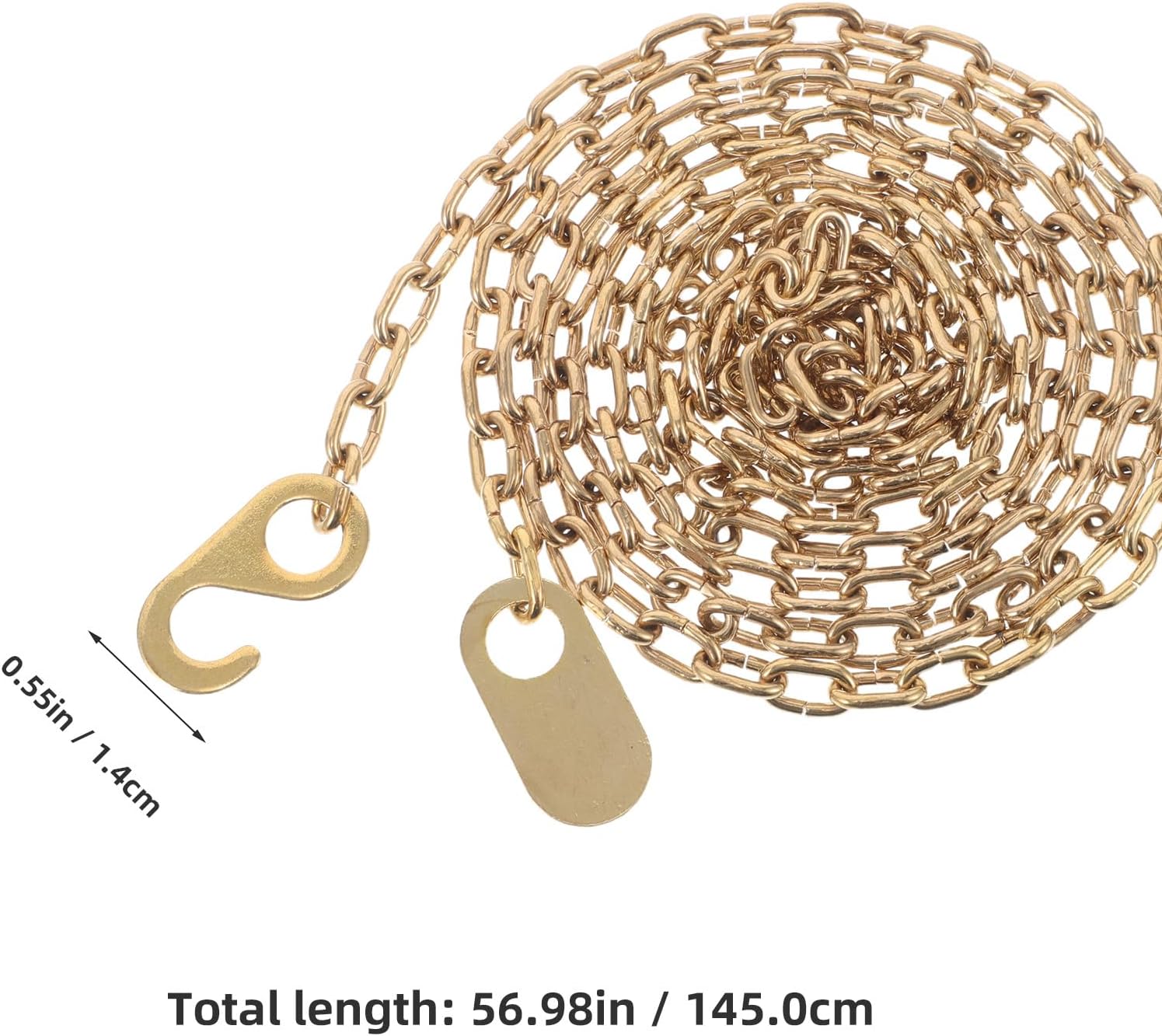 Grandfather Clock Weight Chain Vintage Golden Pendulum Quartz Accessories Chain Mechanical Clock Parts