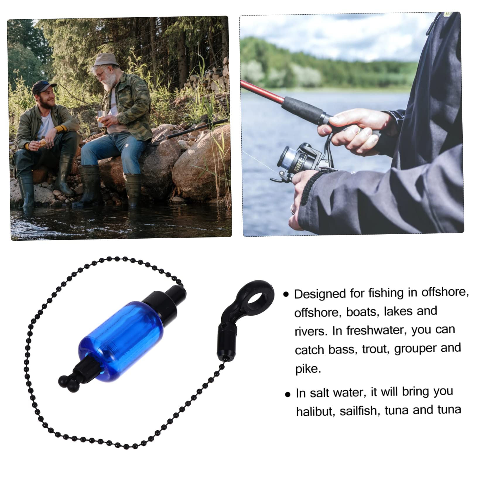 Mikikit Sound Fish Bite Alarm Fishing Alarm Light Rod Clip Durable Iron Material