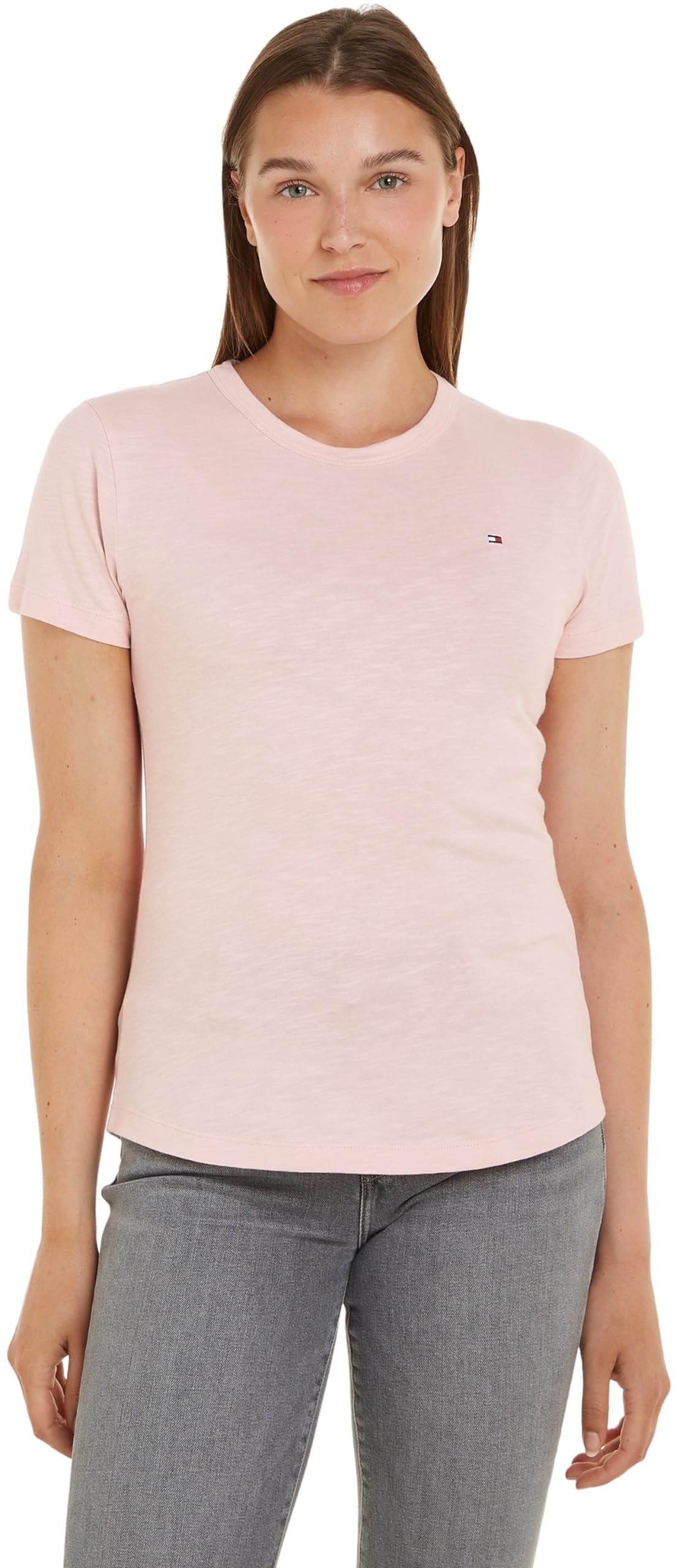 Tommy Hilfiger Camisetas de Punto de Manga Corta para Mujer