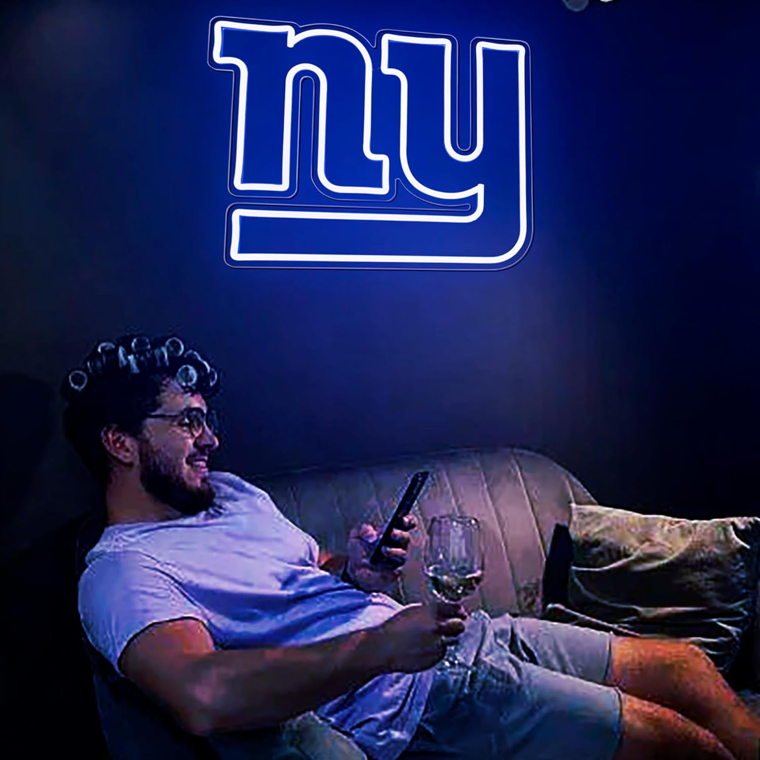 Football Neon Sign for Wall Decor Football Neon Light for Man Cave Birthday Gifts for Men with Dimmable Rugby Team Logo Sign for Club Bar Dorm Party Game Room Decoration Size 16.1 * 10.6In(ZYLD059) - Image 4